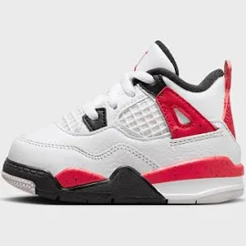 Air Jordan 4 Retro (PS), basket, Scarpe, White/fire red/black/neutral Grey, dimensione: 18.5, dimensioni disponibili:18.5,19.5