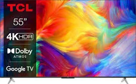 TCL Serie P638 LED Ultra HD 4K 50" 50P638 Google TV 2022