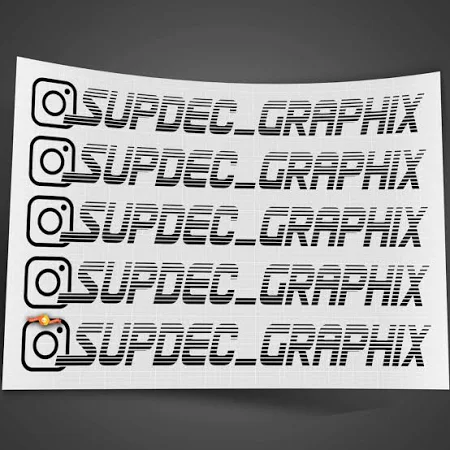 Adesivo Personalizzato per Nome Utente Instagram