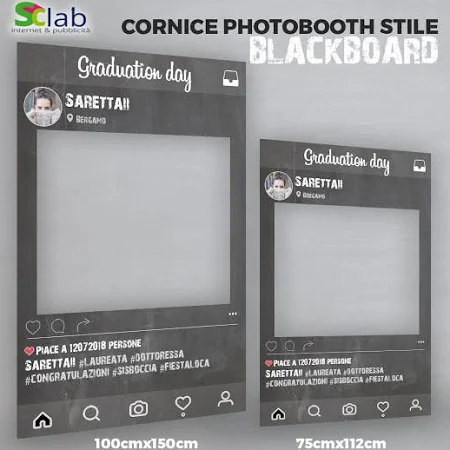 Cornice photobooth INSTAGRAM BLACKBOARD
