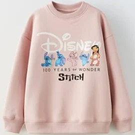 Zara - Felpa Lilo & Stitch Disney 100° Anniversario - Rosa chiaro - Unisex