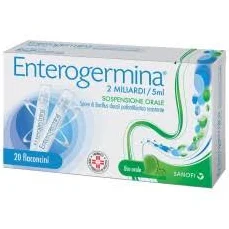 Enterogermina Sospensione Orale 20 Flaconcini 2 Mld / 5 Ml