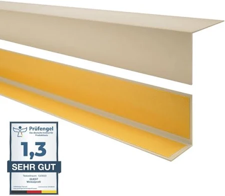 QUEST Profilo angolare decorativo in PVC tipo L 20x10mm