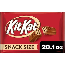 Kit Kat Cioccolato al Latte Snack dimensioni Wafer caramelle, confezionato singolarmente, 20,1 once