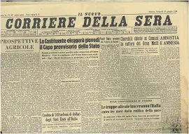 Corriere Della Sera 21 Giugno 1946 Giornali Della Repubblica