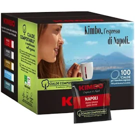 Kimbo cialde Compostabili Napoli 100 cialde
