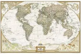 World Executive, Enlarged &, Tubed: Wall Maps World , National Geographic Maps