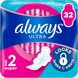 Always Ultra, assorbenti con ali, taglia 2, Super, 32 pz