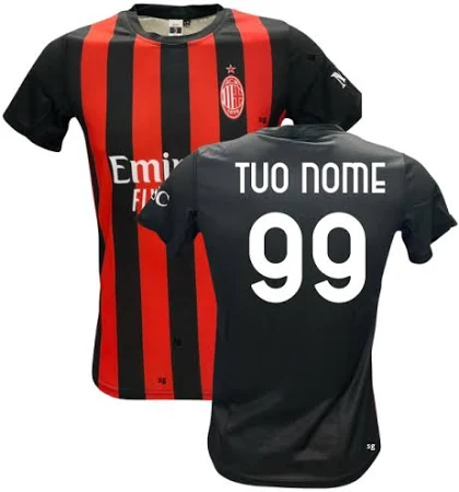 Maglia Milan Personalizzata 2025/2026 Ufficiale Replica autorizzata Adulto e Bambino