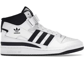 Adidas Originals White & Black Forum Mid Sneakers