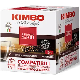 16 Capsule Kimbo Napoli Dolce Gusto compatibili