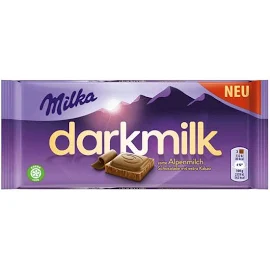 Milka Darkmilk Cioccolato al latte alpino 85g / 3 oz