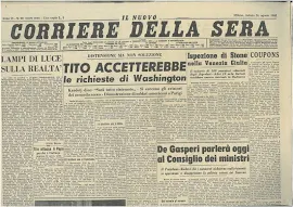 Corriere Della Sera 24 Agosto 1946 Giornali Della Repubblica