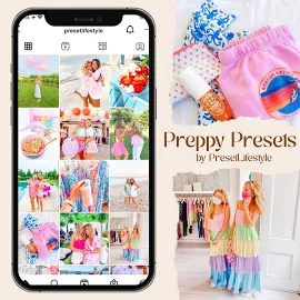 12 filtri Instagram PREPPY, preimpostazioni Lightroom, filtri fotografici preppy, preimpostazioni estetiche, preimpostazioni Instagram, preimpostazion