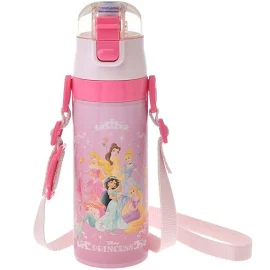 【ディズニー公式】ディズニープリンセス 水筒・ウォーターボトル ストラップ付き ロマンティックプリンセス Back to School 入学祝い・卒業祝い 新品 ディズニーストア