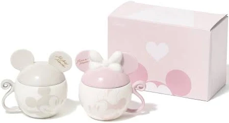francfranc ディズニー ペアマグ モチーフ ピンク×グレー キッチン雑貨
