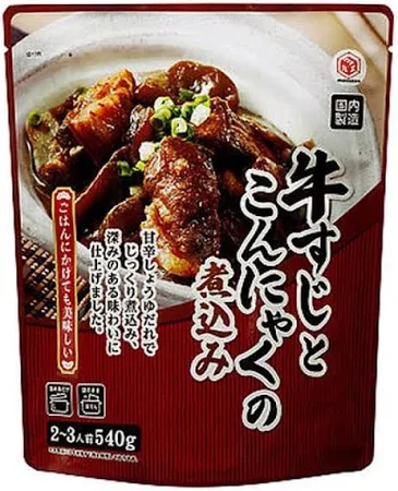 業務スーパー 牛すじとこんにゃくの煮込み 540g おかず おつまみ 一品 パウチ 即席