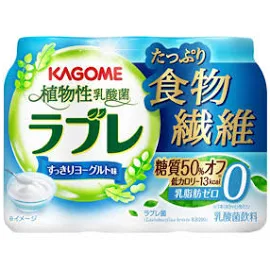 カゴメ 植物性乳酸菌ラブレ たっぷり食物繊維 80mlカップ×18本【3〜4営業日以内に出荷】