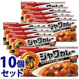 セット販売 ハウス食品 ジャワカレー 辛口 (185g) ×10個セット カレールウ ルー ※軽減税率対象商品