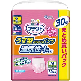 アテント うす型さらさらパンツ M~L 女性用 30枚