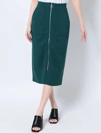 【公式】OUTLET Limited ITEM(アウトレット)MURUA_ジョーゼットポンチフロントジップスカート