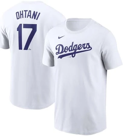 Nike ドジャース 大谷翔平 Tシャツ ネーム&ナンバー 背番号 ブルー