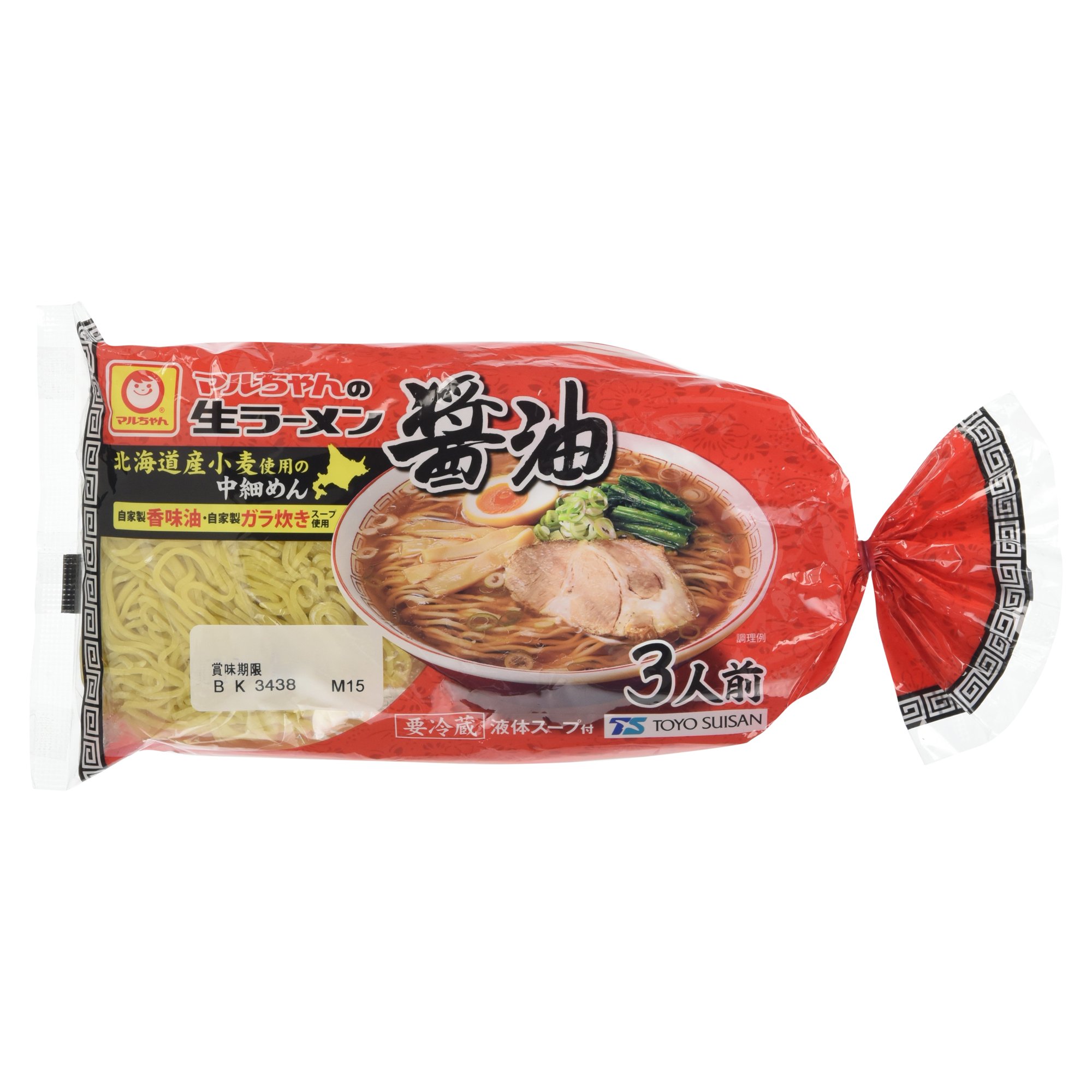 東洋水産 [冷蔵] マルちゃん 生ラーメン醤油 3人前