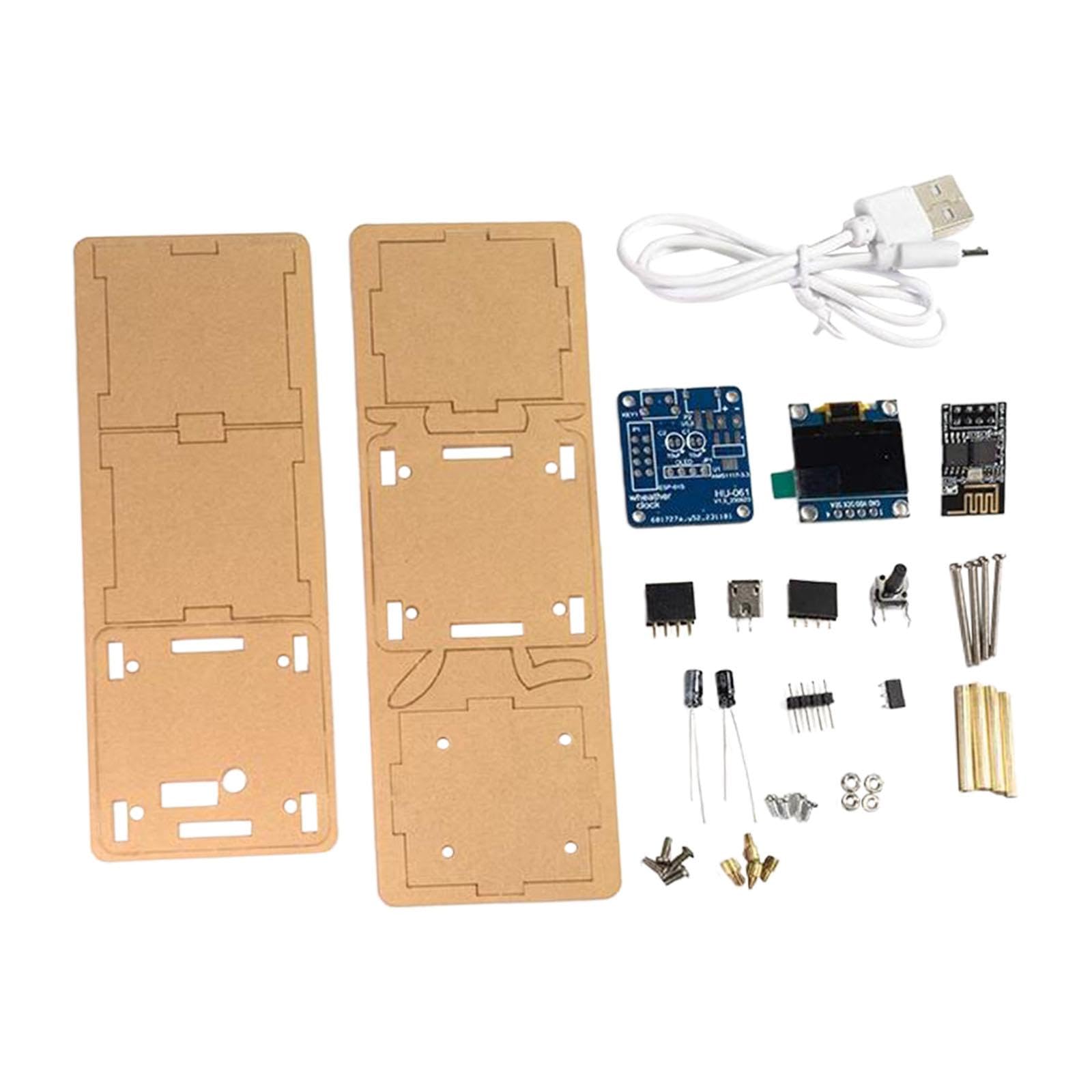 リアルタイム天気時計キット LEDディスプレイ 家庭用 ベビールーム デスクトップ用