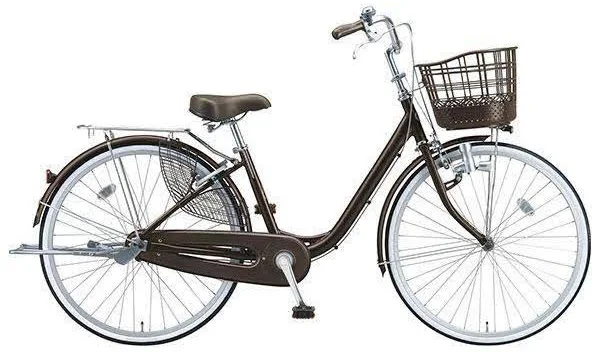 ママチャリ 自転車 ブリヂストン アルミーユ26 26インチ BRIDGESTONE AU60... グリーン系/ブラウン系/ピンク系