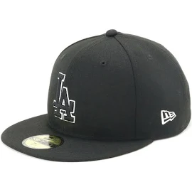 59FIFTY ロサンゼルス・ドジャース ブラック × ブラック ホワイトアウトライン, 718 / ブラック/ホワイト