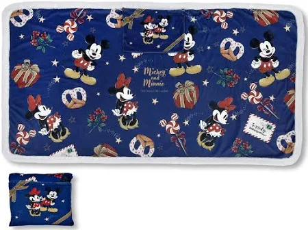 ミッキー&ミニー ブランケット 4WAY ホリデーギフト Blanket
