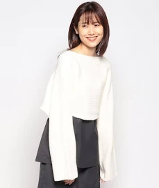 【F】Omekashi ニットショートボレロ レディース オフホワイト パル アウトレット オメカシ ニット・セーター