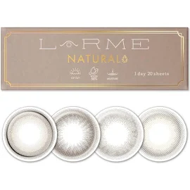 カラコン LARME Natural ラルムナチュラル(1箱20枚) 度数:-1.75 カラー:モカロール