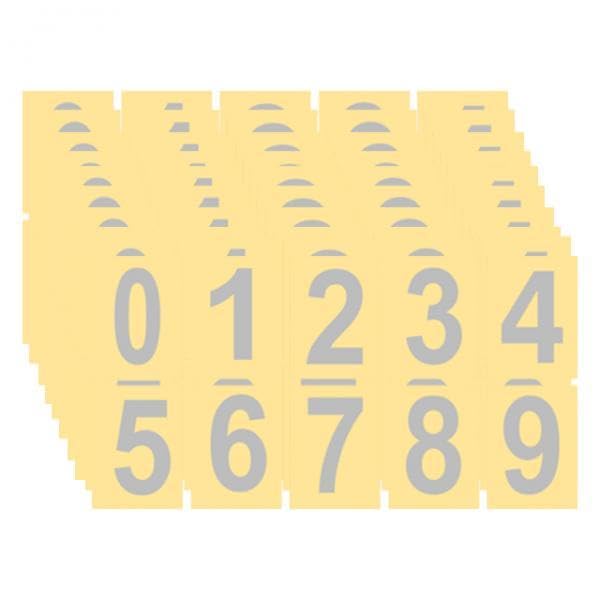 反射式郵便受け番号ステッカー モダンで洗練された斬新な郵便受け用デカール 家庭用サインやゴミ箱反射式住所番号, 8.8cm×5cm