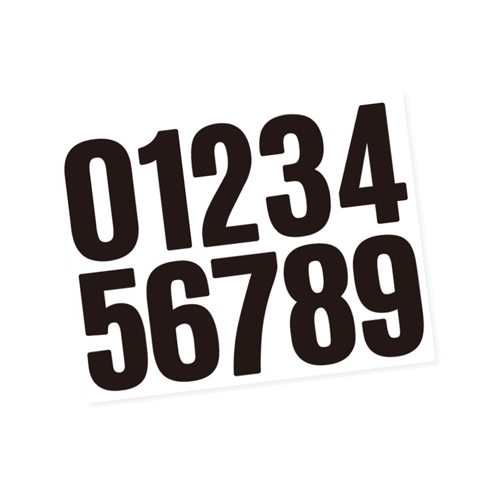10個 10個 10 個 大きな反射 住所番号 - 郵便受け、家、ドアに貼る - 簡単に貼れる