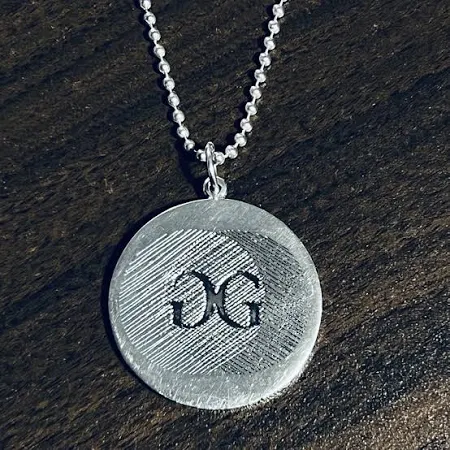 VINTAGE TIFFANY & CO. Gemini Large Round Charm Pendant Long Necklace Sterling Silver | ヴィンテージ ティファニー ジェミニ(ふたご座) ラージ ラウンド チャーム ペンダント ロング ネックレス シルバー