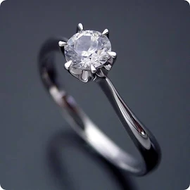 [ジュエリー][プラチナ] 婚約指輪 0.5カラット ティファニー エンゲージリング 一粒 ダイヤモンド プロポーズ用 ブライダルジュエリー プラチナ アームデザインが新しいティファニーセッティングの婚約指輪 Dカラー・VVS1・Excellentカット 宝石鑑定書付き