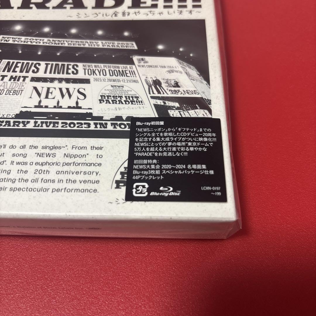 NEWS/NEWS 20th Anniversary LIVE 2023 in TOKYO DOME BEST HIT PARADE!!!~シングル全部やっちゃいます~ 初回盤 [Blu-ray Disc]