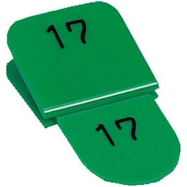 共栄プラスチック ORIONS 親子番号札 角型 1-50 グリーン / CT-3-1-G