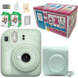 富士フイルム インスタントカメラ チェキ instax mini 12 (トキメキギフトBOXセット) (ミントグリーン)