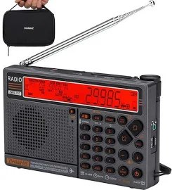 ZHIWHIS 高性能マルチバンドラジオ エアバンド受信機 FM/AM/SW/AIR/UHF/VHF 懐中電灯/SOSアラーム/ラジオ録音/APPコントロール/BLUETOOTH/MICROSDカード対応/タイマー/USB-C充電式/技適取得済