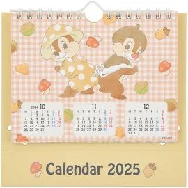 【ディズニー公式】チップ&デール 卓上カレンダー ポップアップ Calendar&Organizer 2025