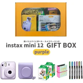 【ギフト チェキ】富士フィルム チェキ インスタントカメラ instax mini 12【ライラックパープル】カメラケース付きギフトBOXセット -トキワカメラ WebShop