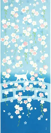 濱文様 絵てぬぐい お花見散歩