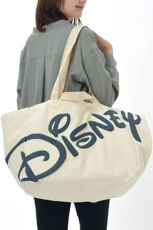 再入荷/ミッキー トートバッグ メガ Disneyロゴ スタンディングポーズ TOTE BAG Collection