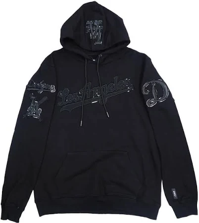 MLB ドジャース パーカー Mens PULL OVER Hoodie (All Black) Pro STANDARD プロスタンダード ALL