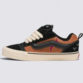 Vans Disney ニュースクール シューズ in Black/Brown、US 5.5 (JP 23.5)、天然皮革