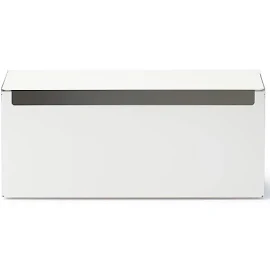 無印良品 スチールタップ収納箱 フラップ式 ホワイトグレー 幅32×奥行10×高さ14cm 44596654