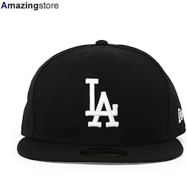 [レディース] ニューエラ キャップ 59FIFTY ロサンゼルス ドジャース MLB TEAM basic Fitted CAP Black White New ERA Los Angeles Dodgers メンズ レディース 帽子 ブラック /BLK 24_7RE_24_8RE_0809