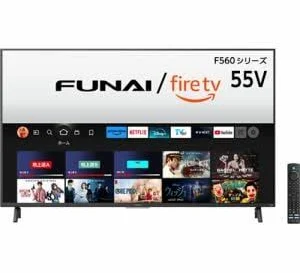FUNAI / FireTV 55V型 Fire TV搭載 4K液晶テレビ FL-55UF560 F560シリーズ【1年保証付】